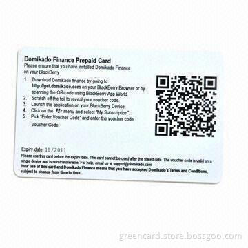 Prepaid Scratch Card, Made of High-quality PVC Material